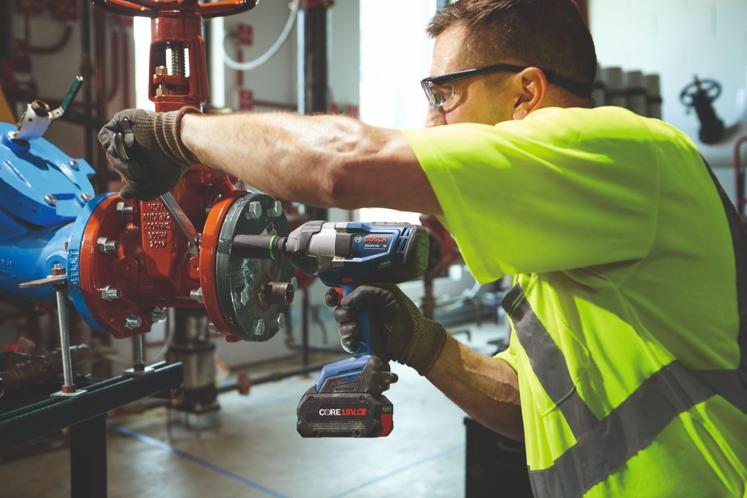 Bosch GDS18V-740N three speed settings for controlled torque