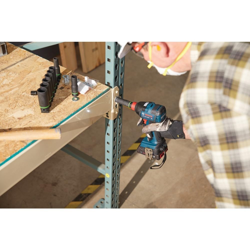 Bosch GDX18V-1800B12 hammer-and-anvil system for efficient impacts
