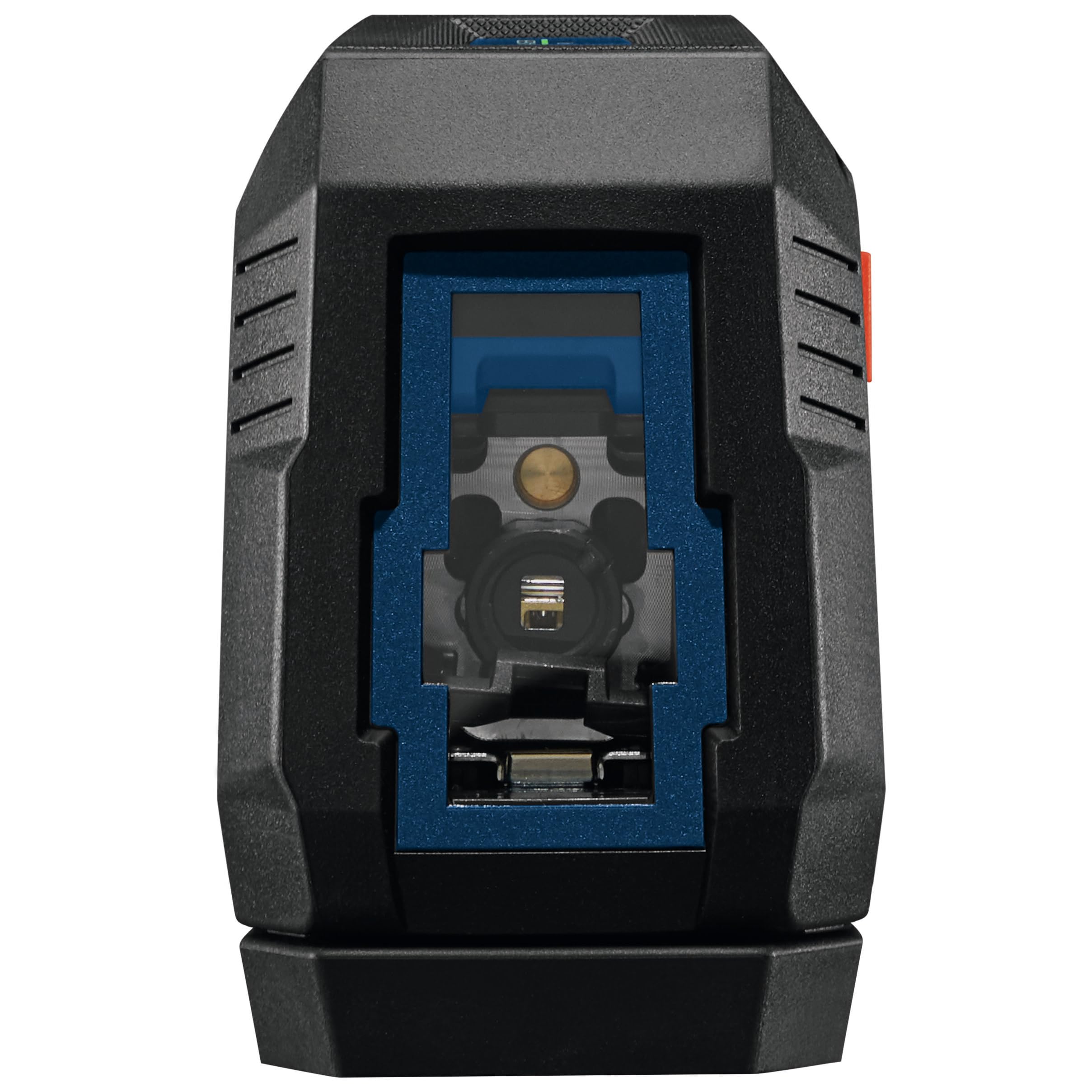 Bosch GLL50-20GL self-leveling pendulum indicator shows level status.
