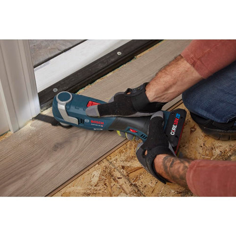 Bosch GOP18V-34N battery and charger setup for cordless convenience