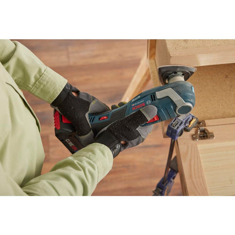 Bosch GOP18V-34N plunge-cut blades shown for versatile cuts