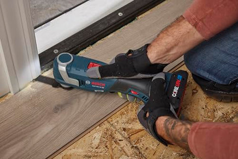 Bosch GOP18V-34N segmented blade closeup for sanding and grinding tasks
