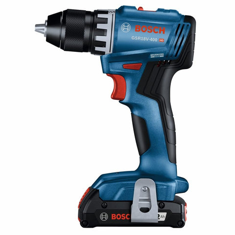 Bosch GSR18V-400B12 all-metal chuck for durable bit retention