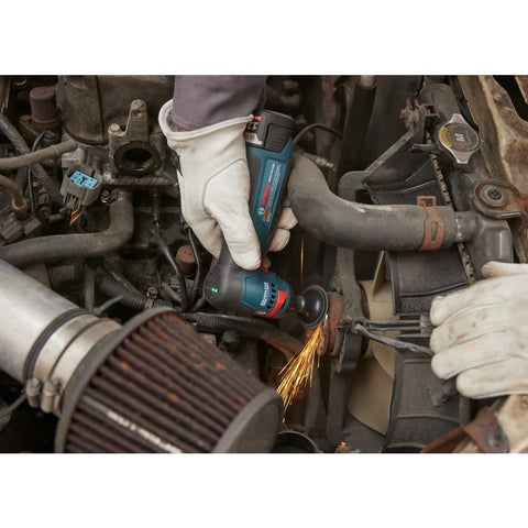 Bosch GWG12V-20SN brushless motor maximizes battery runtime.