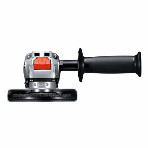 Bosch GWX18V-8N tool-free disc swap saves time during projects.