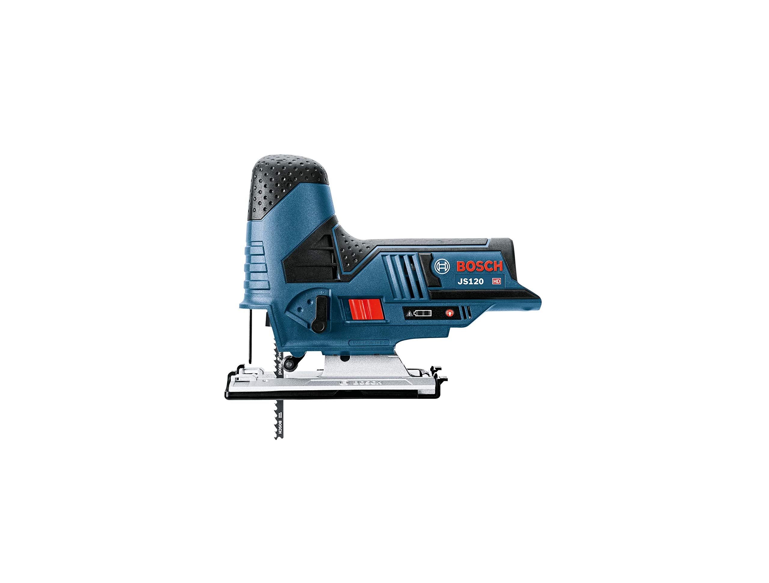 Bosch JS120N variable-speed dial enables matching speed to material and task.