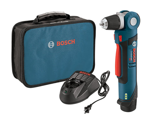 Bosch PS11-102 right-angle head enables tight-space drilling with precision.