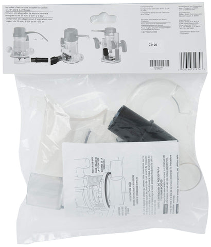 Bosch RA1173AT vacuum adapter enabling multiple hose connections