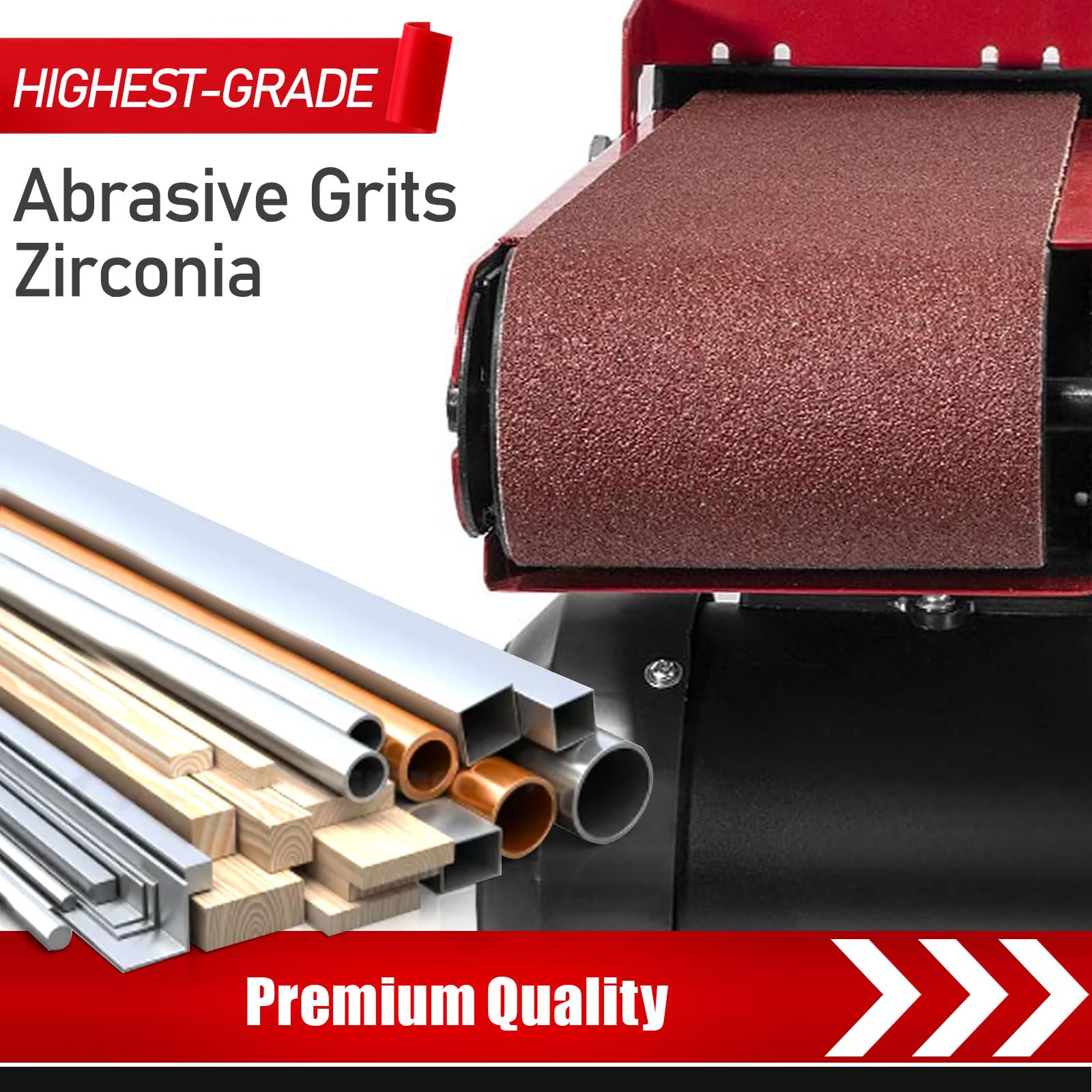 Boshcraft 180-grit belt for preparing surfaces before finishing coats