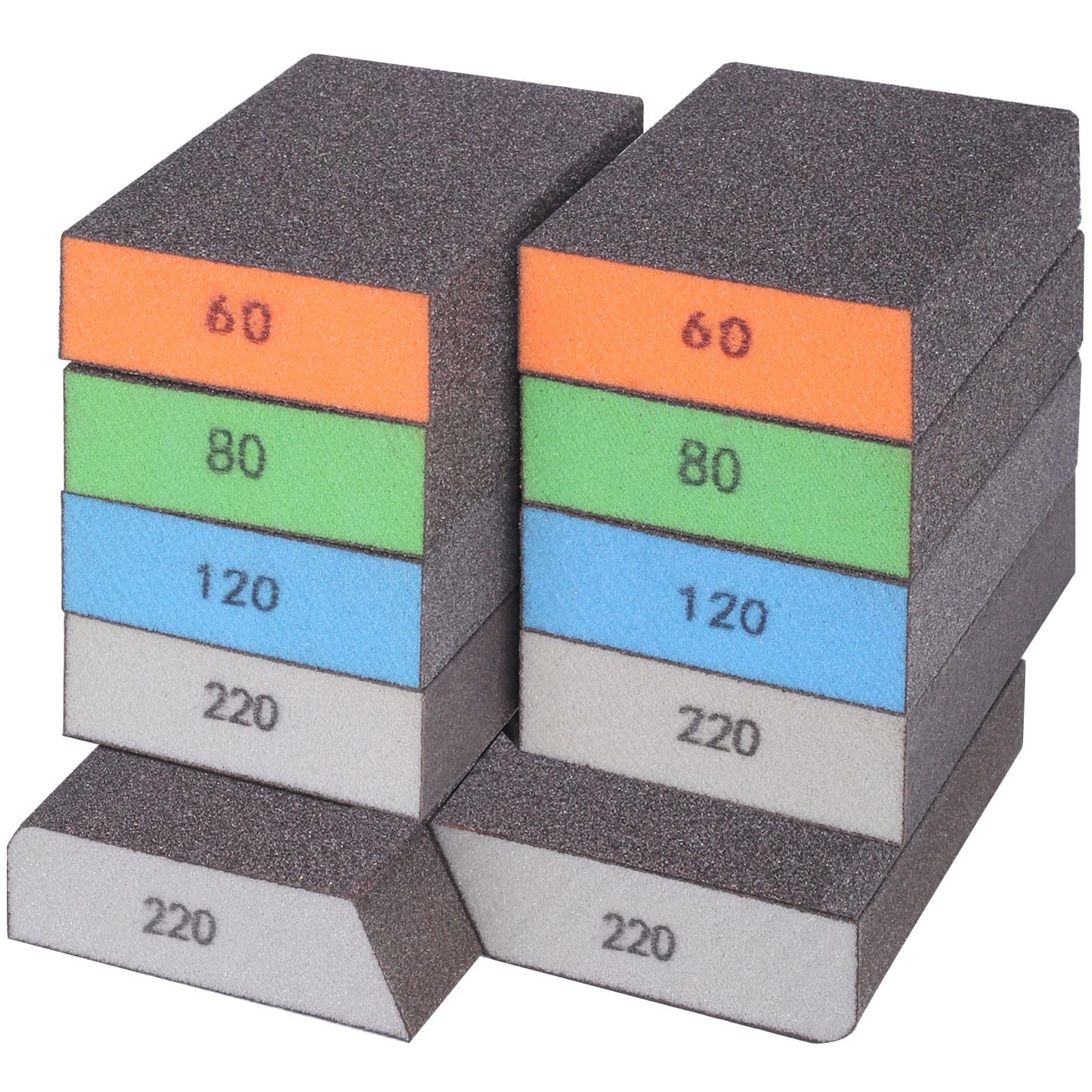 Boshcraft sanding block with assorted grits for smooth surface prep