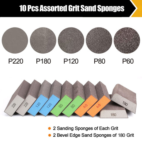 Durable high density sponge offering reliable grip during sanding tasks