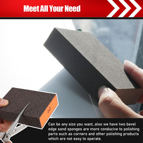 BOSHCRAFT cut-to-size sponge enabling tailored fit for flat or contoured surfaces
