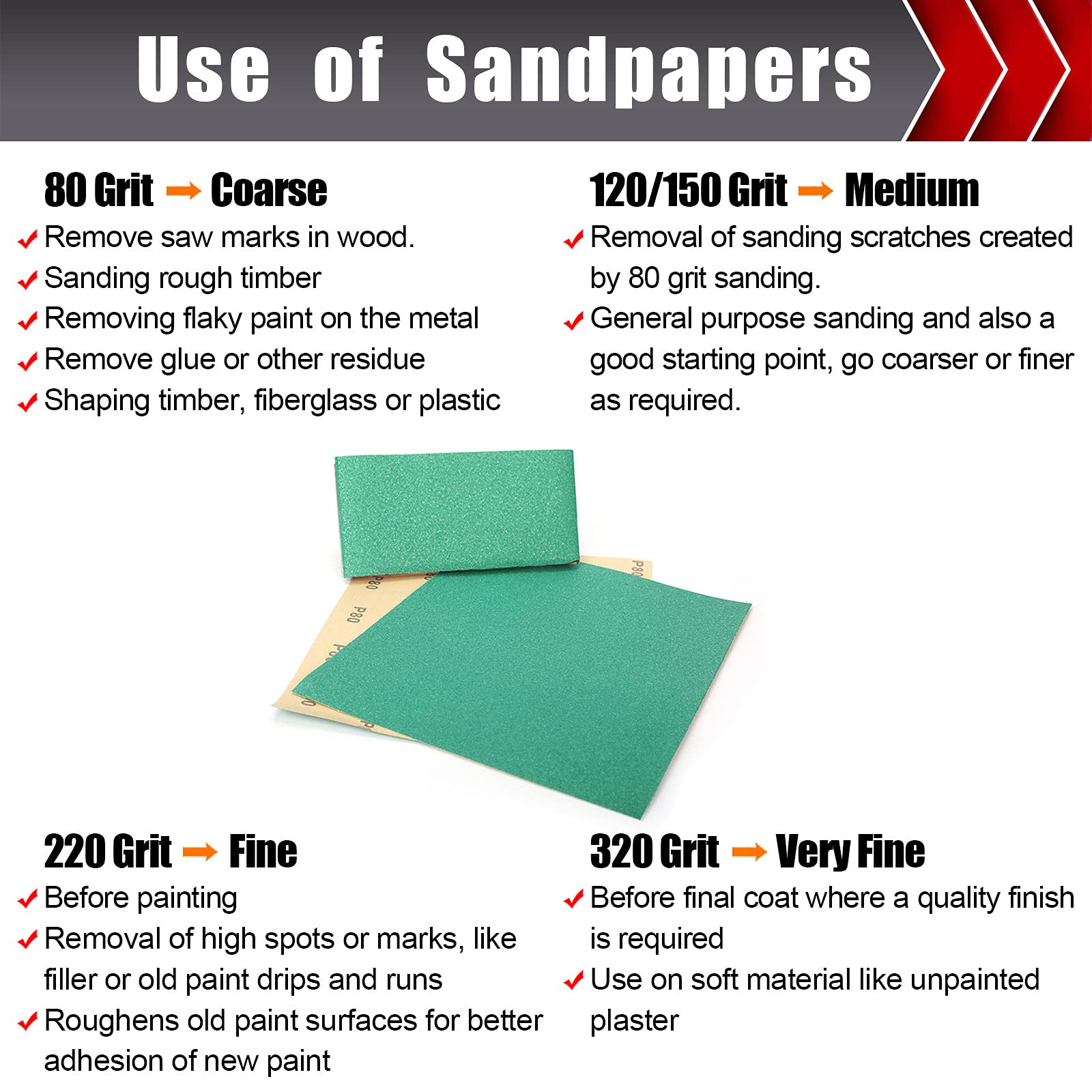 BOSHCRAFT 150-grit sheet for fine sanding before coating or painting
