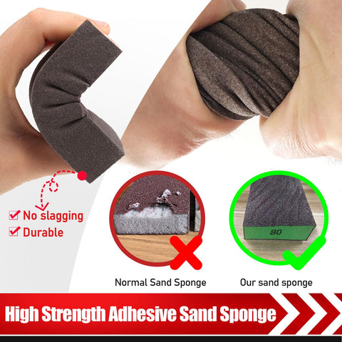 BOSHCRAFT washable sanding sponge block designed for wet and dry sanding
