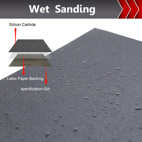 Boshcraft wet sandpaper 800-grit sheet for fine finishing and surface prep.