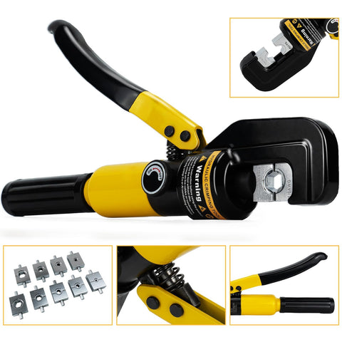 Bosimux tool used for battery terminals and cable lug crimps.