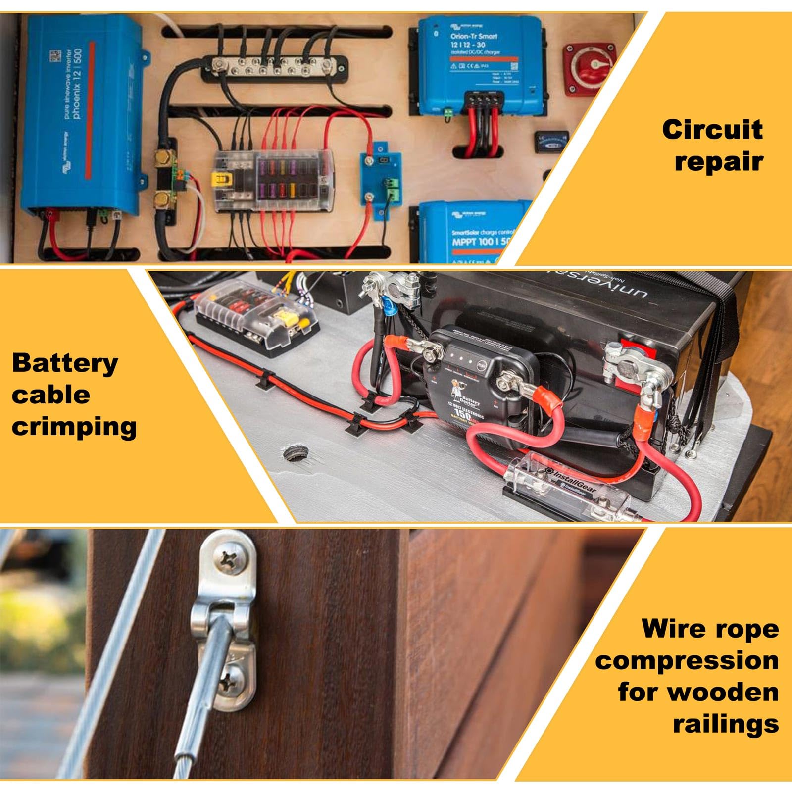 Instruction guide and quick-start tips for Bosimux crimping kit.