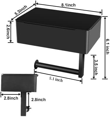 BOSOEI black stainless steel mount blends with modern bathrooms.