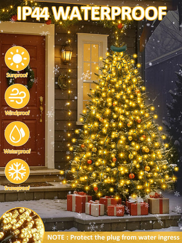 BOSSERN 12 cascading twinkle modes for versatile holiday effects