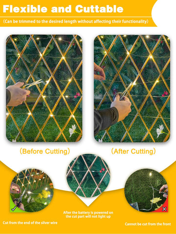 Bossern 20ft light string ideal for DIY shapes like hearts or stars