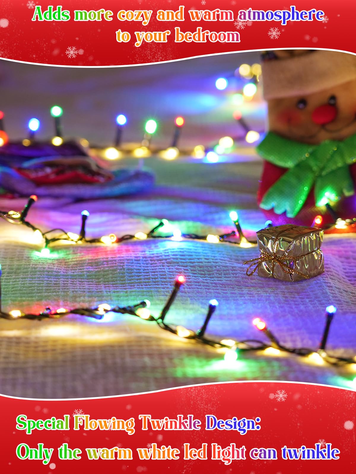 Green-wire fairy lights by BOSSERN that bend easily around fixtures
