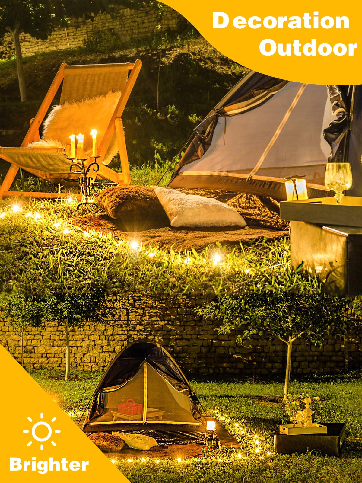 Bossern indoor outdoor string lights add warm glow to rooms and patios