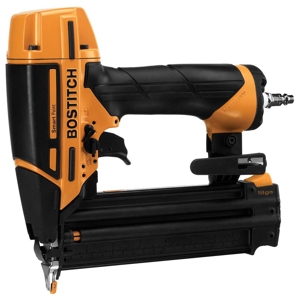 Bostitch 18GA brad nails length range for versatile trim