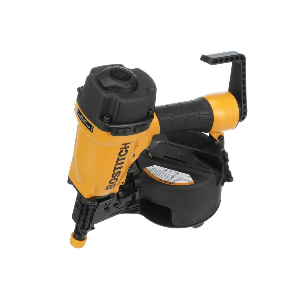 350-nail magazine supports longer siding jobs without frequent reloading.