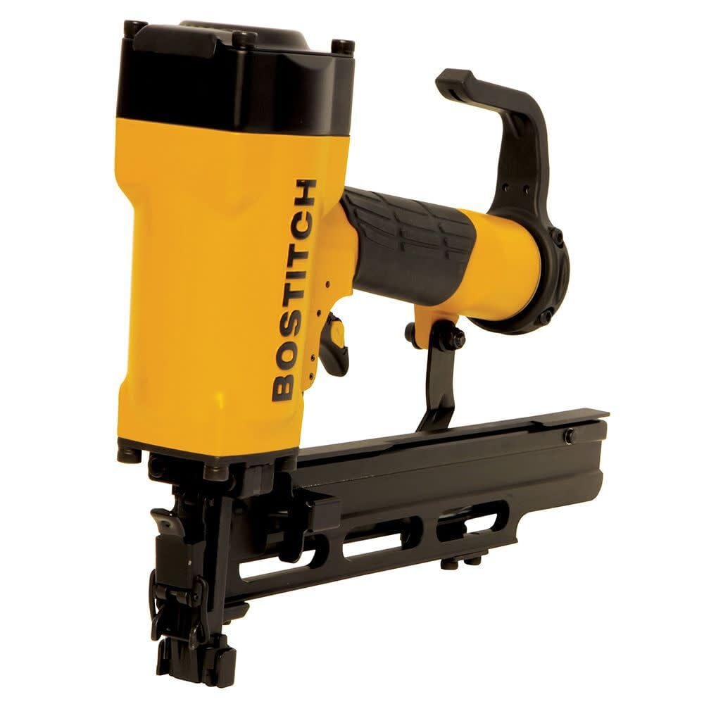 Depth-of-drive adjustment enables precise fastening on the Bostitch 651S5.