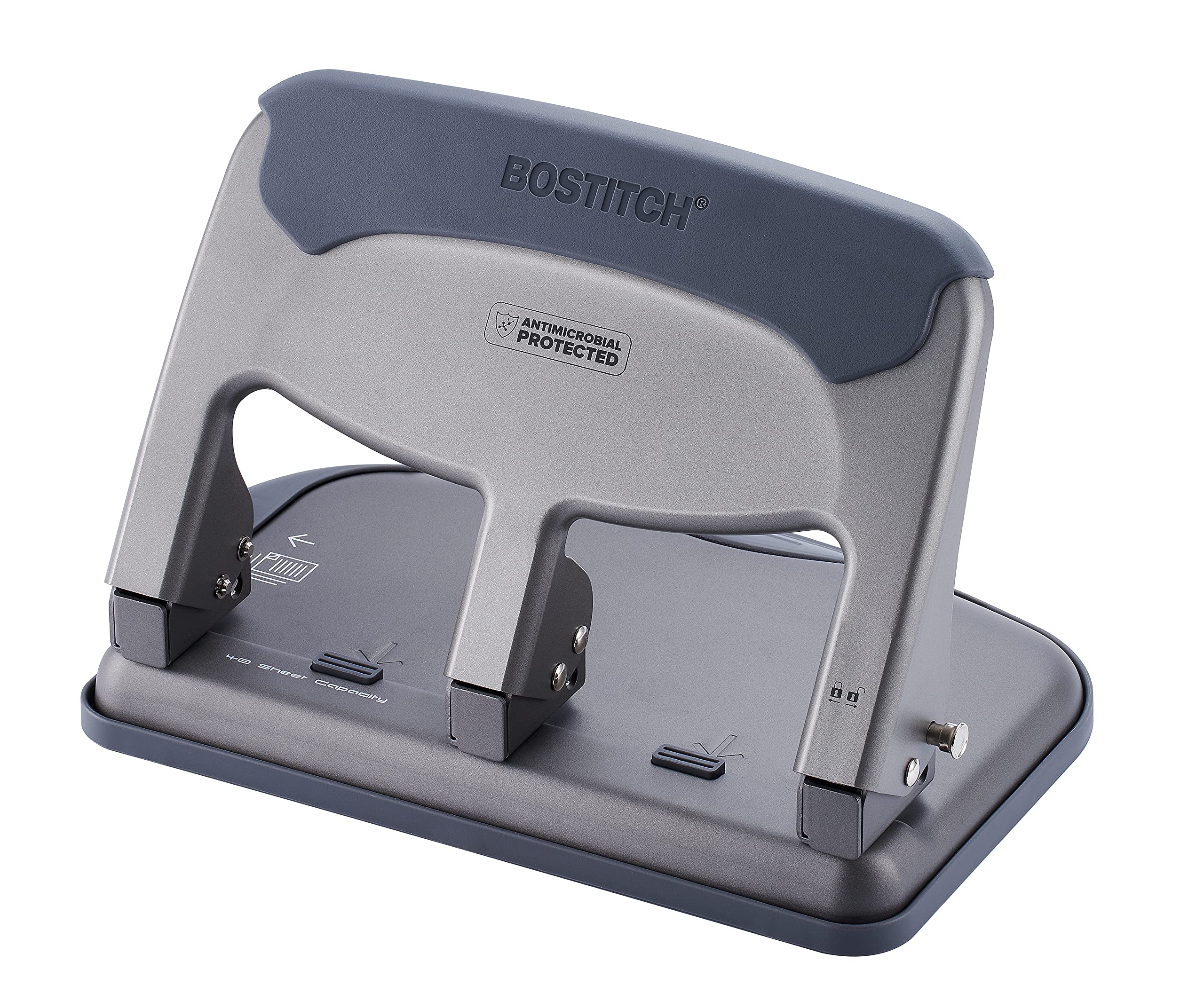 Bostitch EZ Squeeze front view; smooth operation for clean, aligned holes