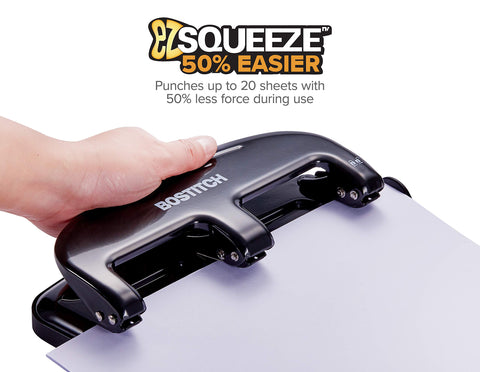 Bostitch HP20 side profile shows locking handle for compact storage.