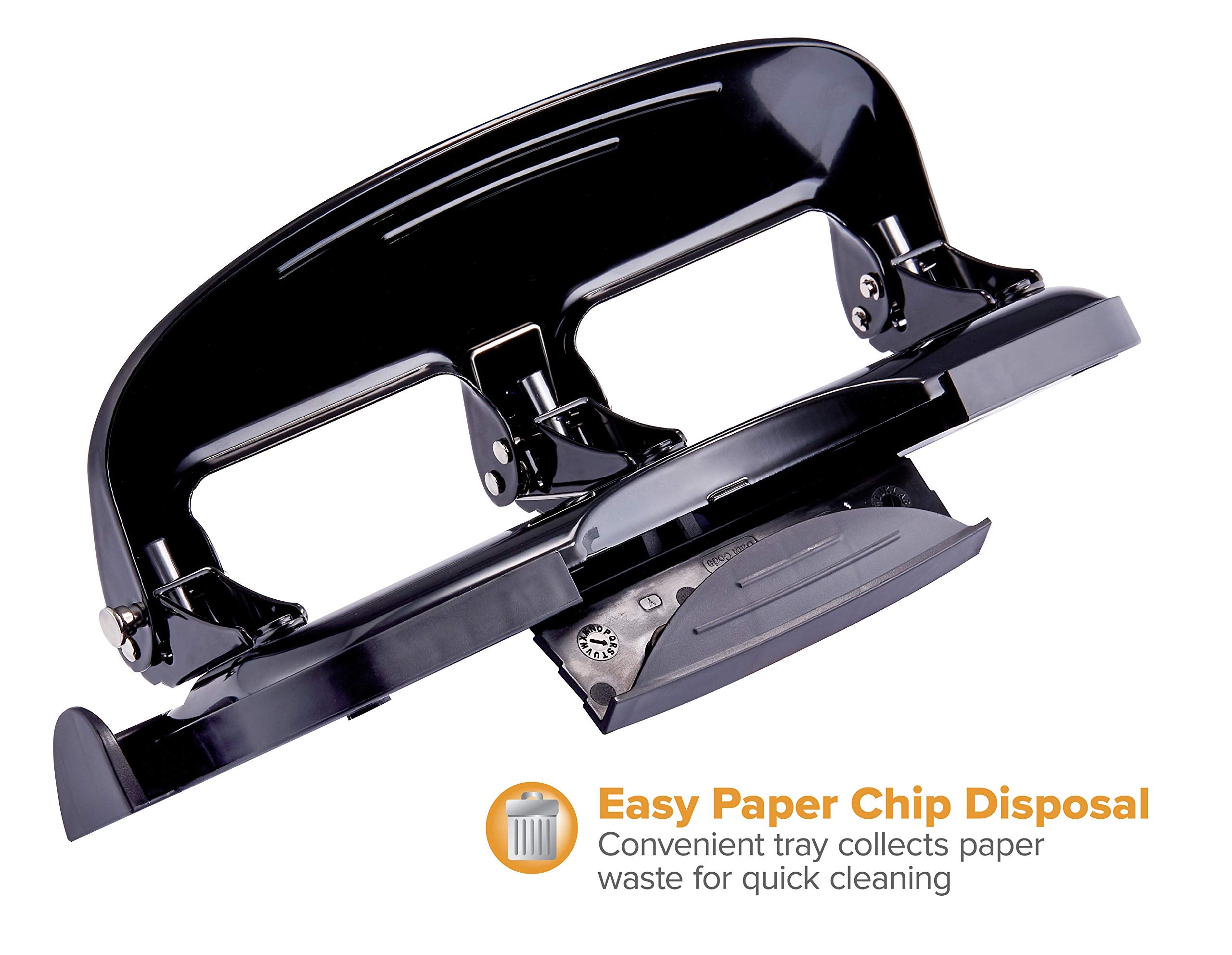 Bostitch HP20 rubber base provides stable operation on desks.