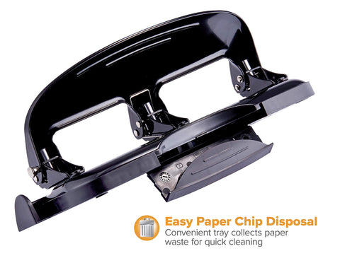 Bostitch HP20 rubber base provides stable operation on desks.