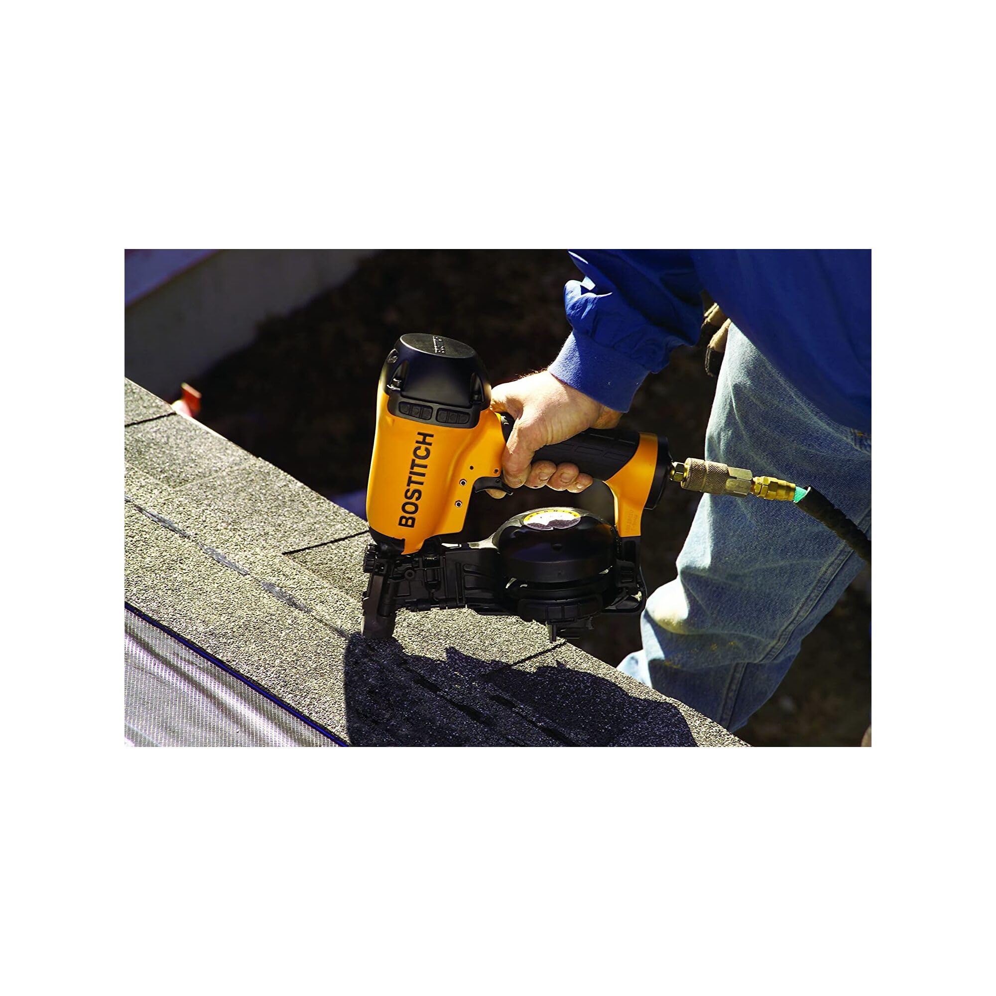 Bostitch RN46-1 zero nail lockout prevents dry firing and signals reload.