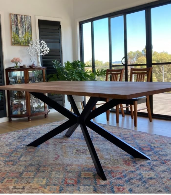 BOTAOYIYI 30 inch table base with suction cups secures glass tops.