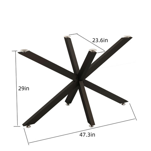 BOTAOYIYI hardware included enables quick, tool-free assembly for DIY tables.