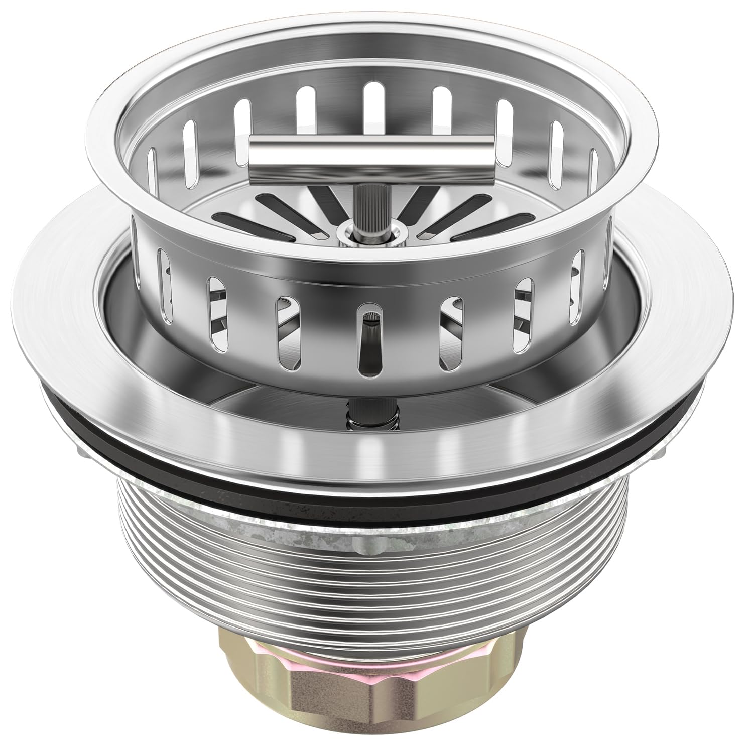 BOTEMY B9171 brushed stainless steel basket close-up showing durable construction