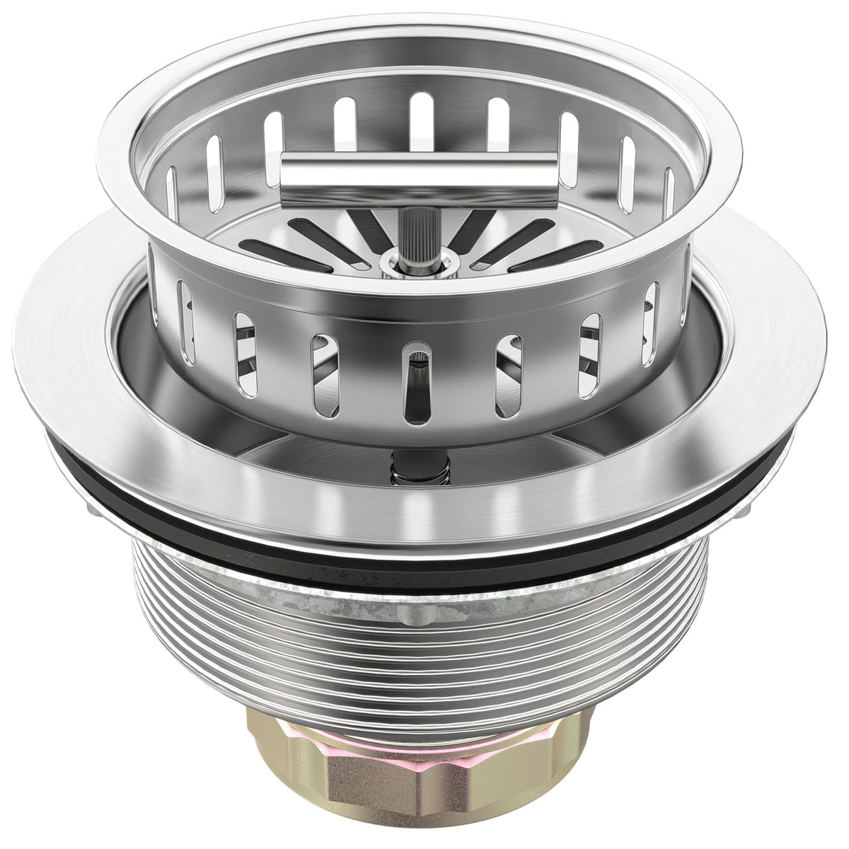 BOTEMY B9171 brushed stainless steel basket close-up showing durable construction