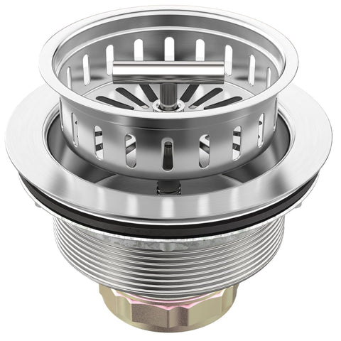 BOTEMY B9171 brushed stainless steel basket close-up showing durable construction