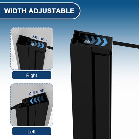Botwinkle pivot shower door magnetic seal reduces leaks for a drier bathroom.