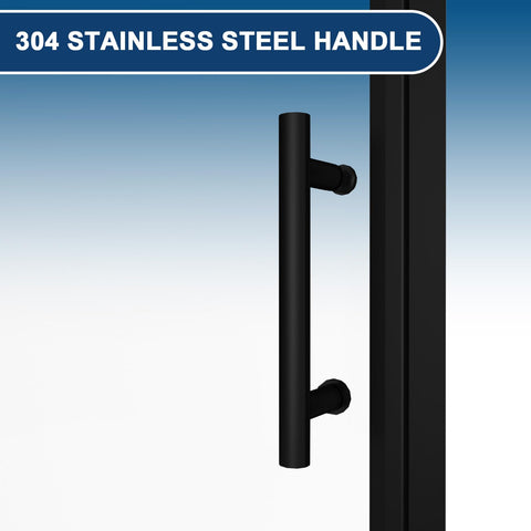 Botwinkle pivot shower door nano coating keeps the finish easy to wipe.