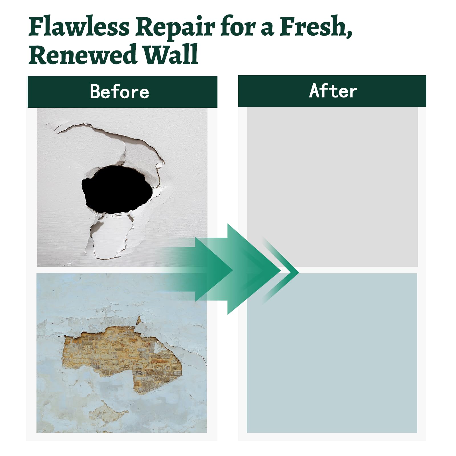 Botyboty self-adhesive patch being applied on wall surface.