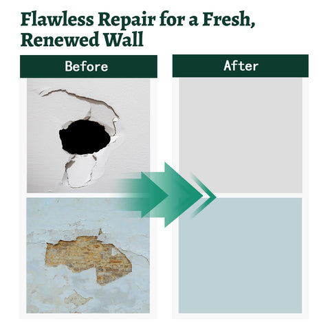 Botyboty self-adhesive patch being applied on wall surface.