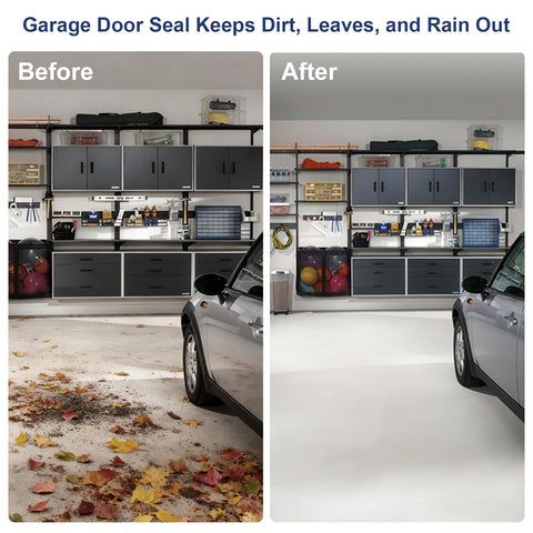 Botyboty weather seal reduces noise and drafts for a calmer garage environment