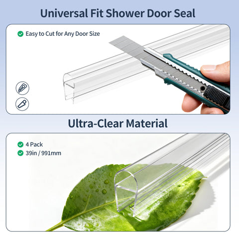 Bougainora 10mm frameless glass bottom seal enhances splash protection.
