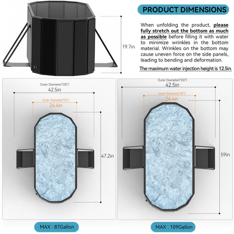 Bounvi family-friendly tub comes in multiple sizes and colors.
