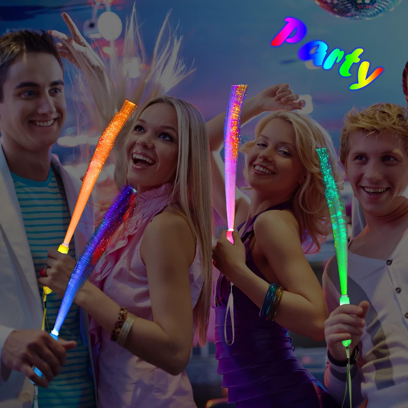 BouQuw replaceable battery glow sticks extend playtime.