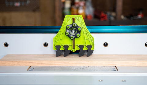 BOW FencePRO FP4 mounted to a T-track with ergonomic knobs.