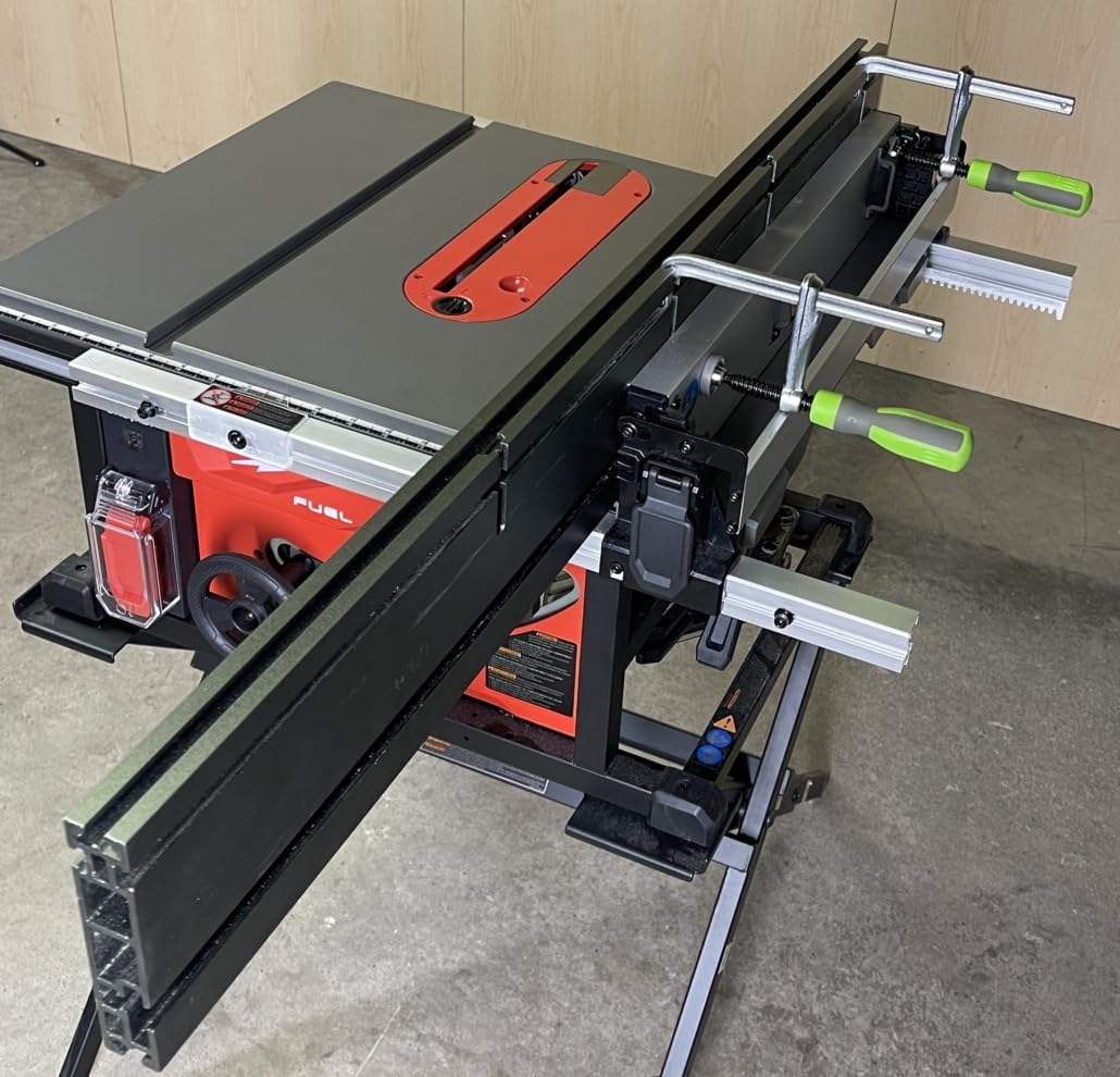 Bow Products XT546 fence extended-table-surface aids infeed and outfeed control