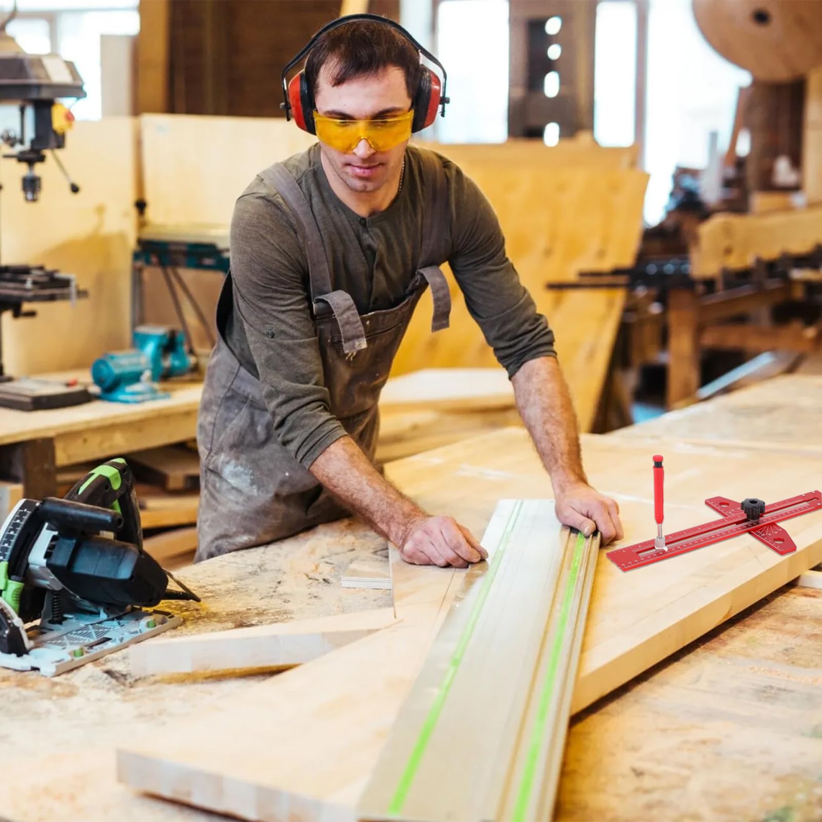 BOWEITI aluminum woodworking ruler delivers durable accuracy and long life.